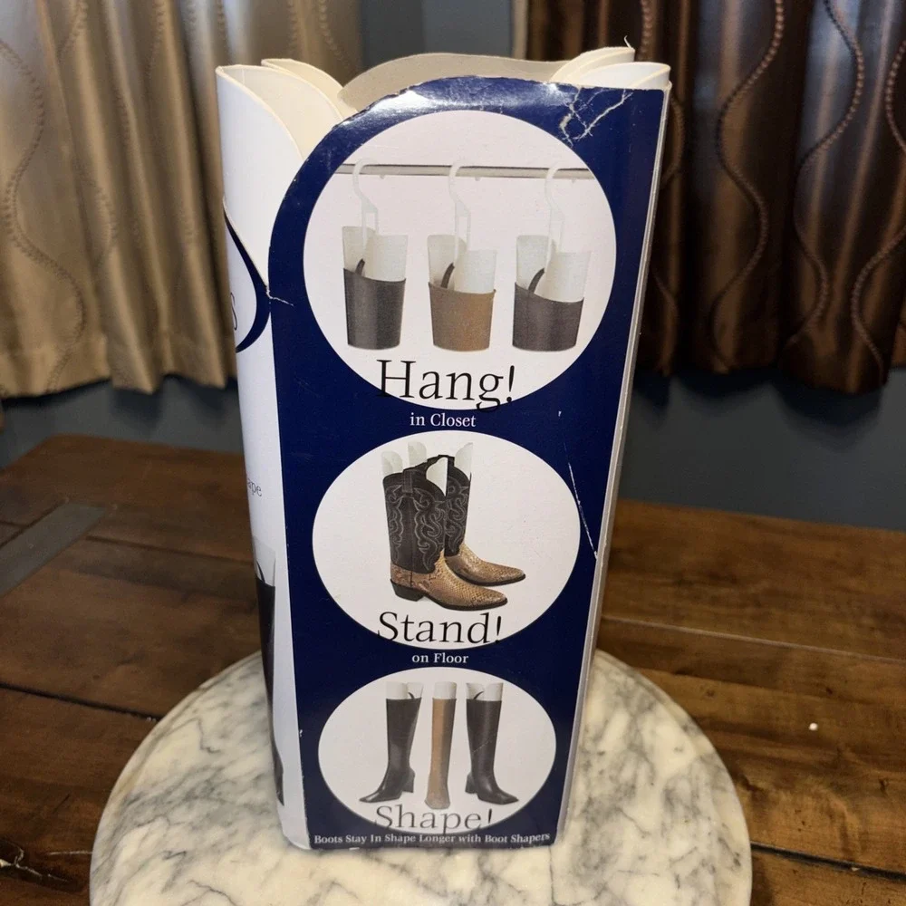 NEW Austin-Abbott‎ Original Boot Shaper White Hang Up Closet Storage Organizer